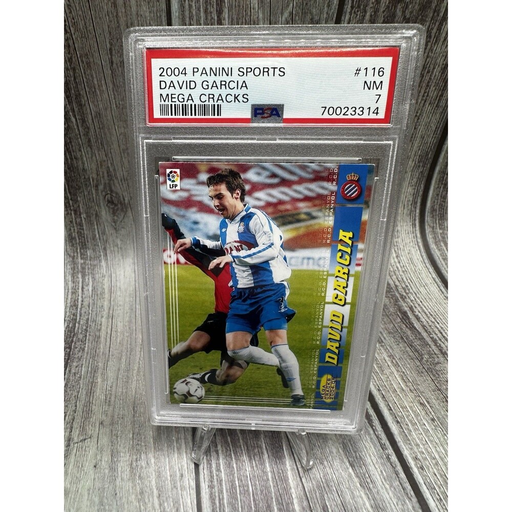 2004 PANINI SPORTS DAVID GARCIA MEGA CRACKS #116 RCD Espanyol La Liga PSA 7
